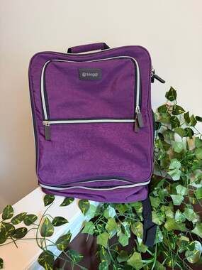Biaggi Carry Cube Purple Backpack Travel Underseat Bag